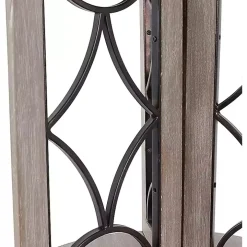 Roberta Gray Wood Decorative Metal Accent Table