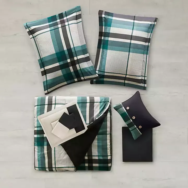 Roger Plaid 9-pc. Full Comforter Set