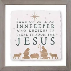 Room for Jesus Framed Wall Plaque