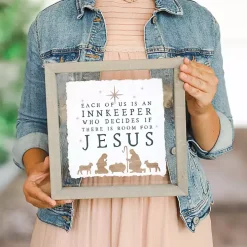 Room for Jesus Framed Wall Plaque