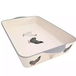 Rooster Stoneware Baking Dish