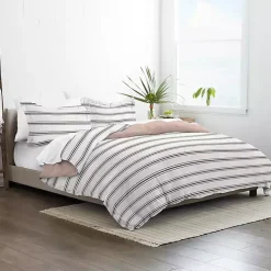 Rose Pink Echo Stripe 2-pc. Twin Duvet Cover Set