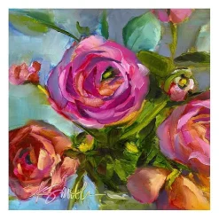 Roses Still Life III Canvas Art Print
