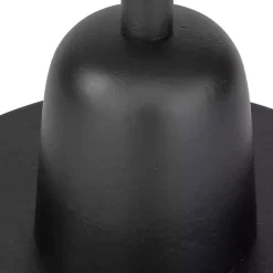 Round Geller Black Marble Accent Table