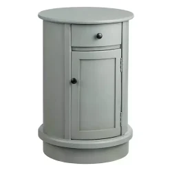 Round Gray Beckly Accent Table