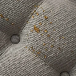 Round Gray Cepheus Tufted Ottoman