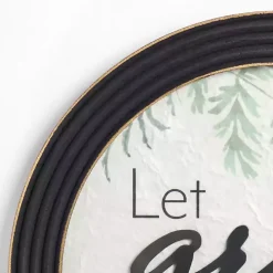 Round Let Grace Abound Wall Plaque