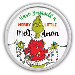 Round Merry Little Meltdown Wall Plaque