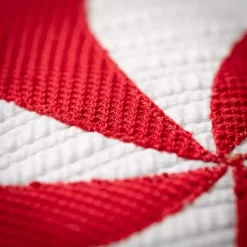 Round Peppermint Candy Christmas Pillow