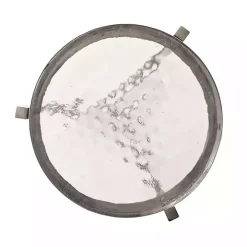 Round Pewter Aguilar Accent Table