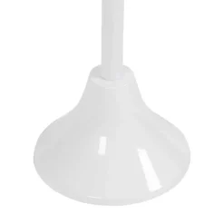 Round White Metal Layla Accent Table