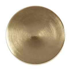 Round Zia Gold Metal Accent Table