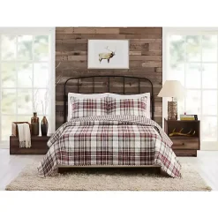 Rust Plaid Camden Full/Queen 3-pc. Quilt Set