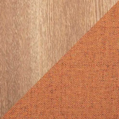 Rust Upholstered Ottomans with Tray Tops, Set of 2