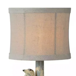 Rustic Blue June Bird Mini Table Lamps, Set of 2