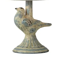 Rustic Blue June Bird Mini Table Lamps, Set of 2