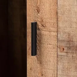 Rustic Brown Hairpin Wine Cabinet