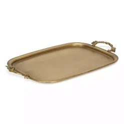 Rustic Gold Metal Decorative Tray