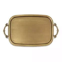 Rustic Gold Metal Decorative Tray