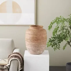 Rustic Mediterranean Floor Vase