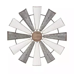 Rustic Metal Windmill Wall Plaque