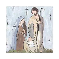 Rustic Nativity Canvas Art Print