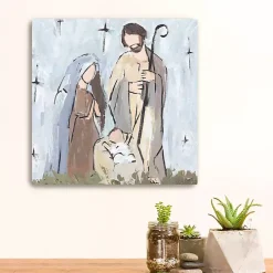 Rustic Nativity Canvas Art Print