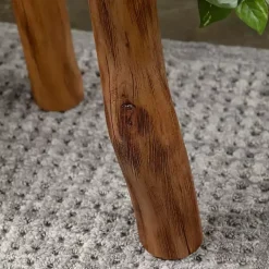 Rustic Natural Woodland Accent Table