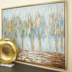 Rustic Reflections Framed Canvas Art Print