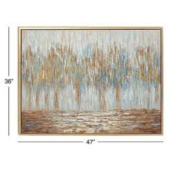 Rustic Reflections Framed Canvas Art Print