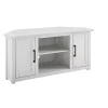 Rustic White Katy-Corner TV Stand