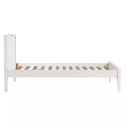 Rustic White Pine Panel Twin Bed Frame