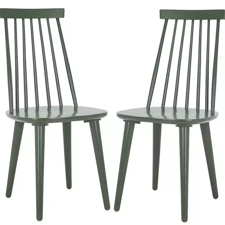 Sage Green Burris Dining Chairs, Set of 2