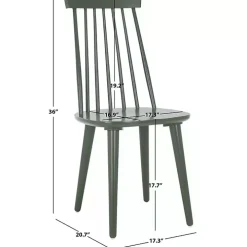 Sage Green Burris Dining Chairs, Set of 2