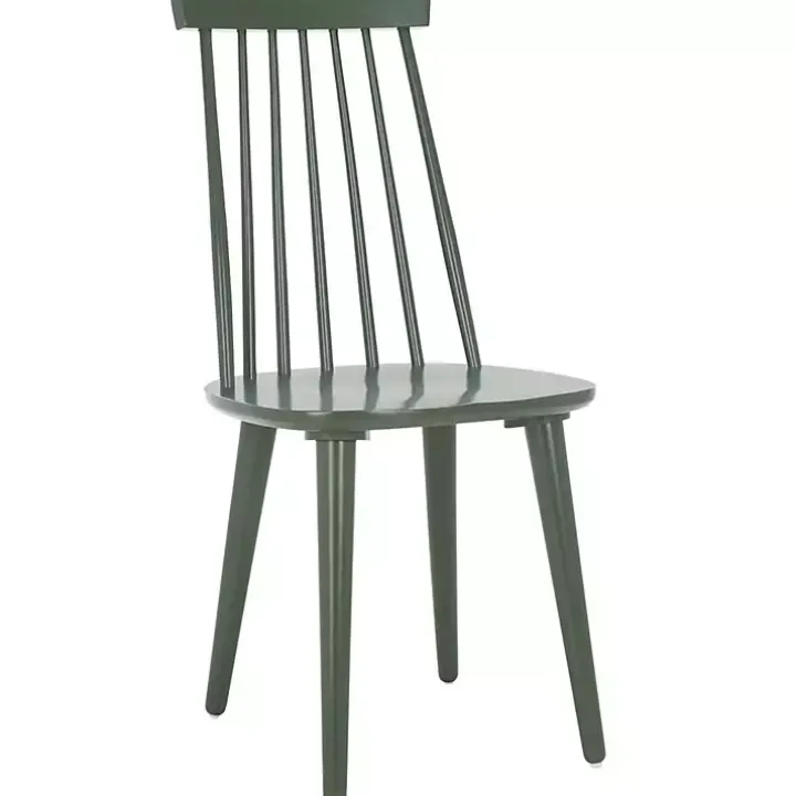 Sage Green Burris Dining Chairs, Set of 2