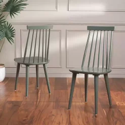 Sage Green Burris Dining Chairs, Set of 2