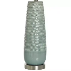 Sage Green Ceramic Dimpled Table Lamp