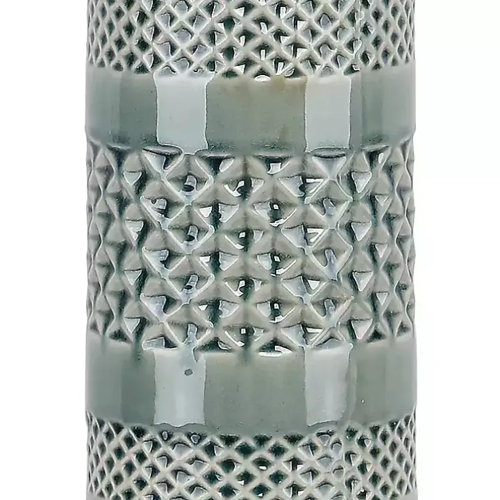 Sage Green Geometric Table Lamps, Set of 2
