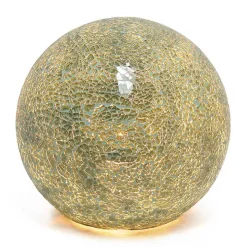 Sage Green Mosaic Ball Table Lamp
