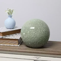 Sage Green Mosaic Ball Table Lamp