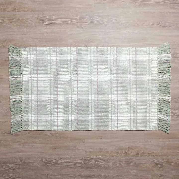 Sage Jesse Plaid Scatter Rug