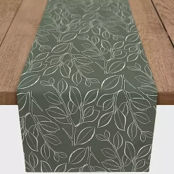 Sage Leaves Table Runner, 90 in.