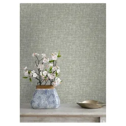 Sage Textured Poplin Peel & Stick Wallpaper