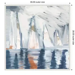 Sailboats in the Mist Framed Canvas Art Print