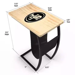 San Francisco 49ers Wood C-Table