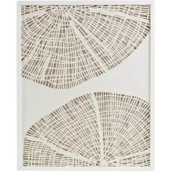 Sand Dollar Rice Paper Shadowbox Wall Plaque