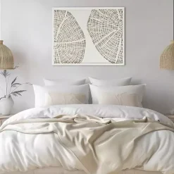 Sand Dollar Rice Paper Shadowbox Wall Plaque