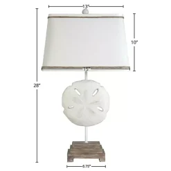 Sand Dollar Table Lamps, Set of 2