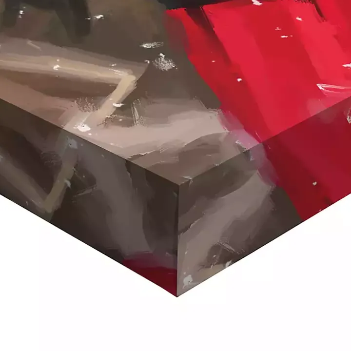 Santa and His Sleigh Canvas Art Print