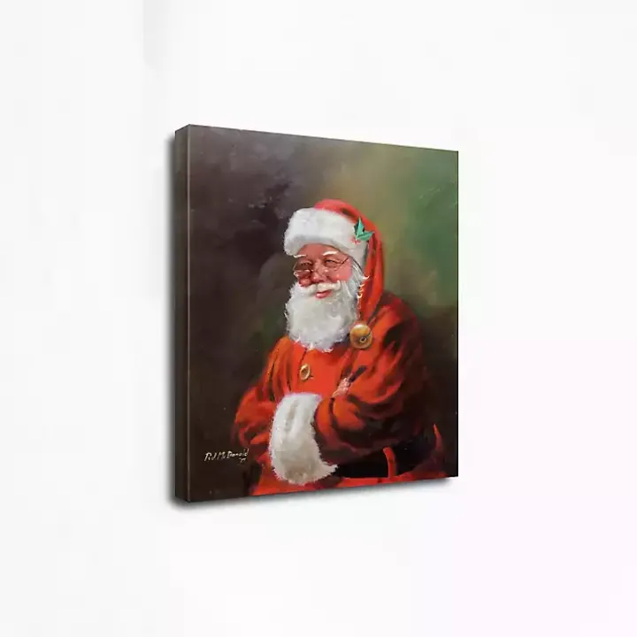 Santa Claus Portrait Canvas Art Print